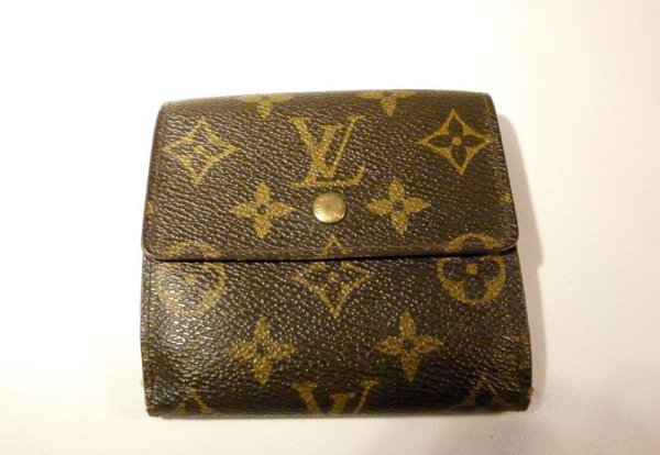 画像1: LOUIS VUITTON モノグラム 二つ折り財布　032 (1)